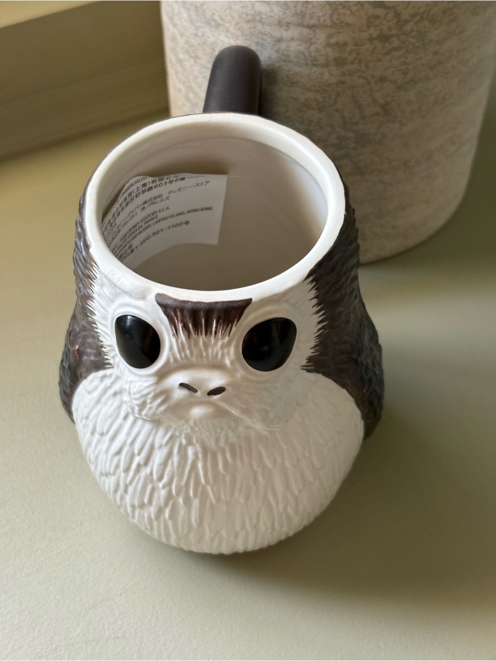 Star Wars Ceramic Porg Character Mug - White and Brown